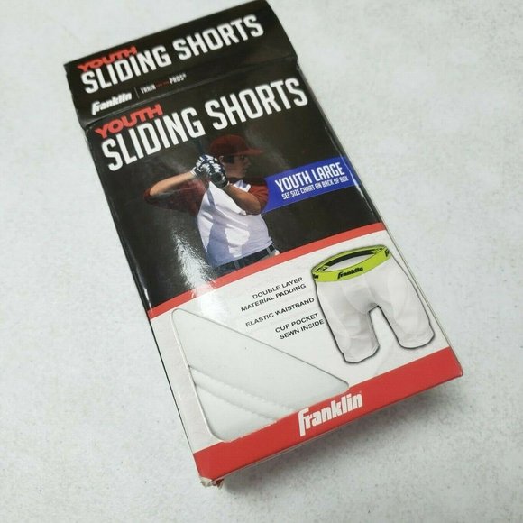 Franklin Sports Youth Baseball Sliding Shorts - Picture 1 of 8